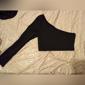 One shoulder Crop Top